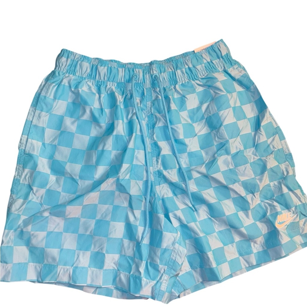 Nike Men’s Light Blue Checkered Shorts Various Sizes